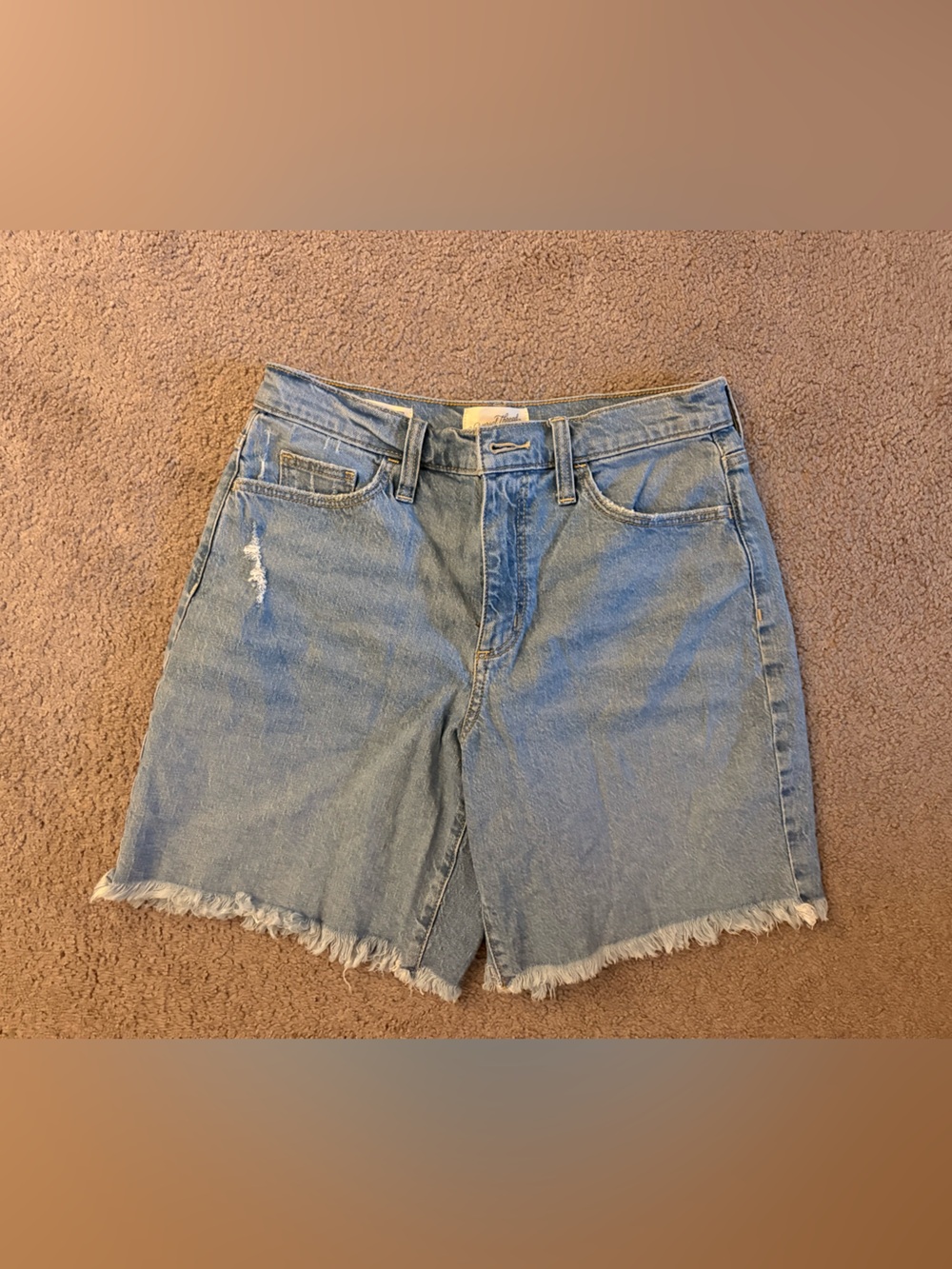 Universal Thread Light Blue Distressed Denim Shorts